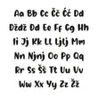 Učitaj sliku u galeriju *RASPRODAJA* Borna Alphabet - Medium - visina 20 cm