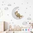 Učitaj sliku u galeriju Teddy's Moon Adventure @HIAWorkshop® - Naljepnice za zid dječje sobe
