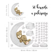 Učitaj sliku u galeriju Teddy's Moon Adventure @HIAWorkshop® - Naljepnice za zid dječje sobe