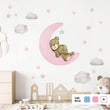 Učitaj sliku u galeriju Teddy's Moon Adventure @HIAWorkshop® - Naljepnice za zid dječje sobe