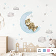 Učitaj sliku u galeriju Teddy's Moon Adventure @HIAWorkshop® - Naljepnice za zid dječje sobe