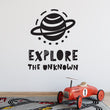 Učitaj sliku u galeriju Explore the Unknown - Naljepnica za zid dječje sobe