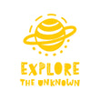 Učitaj sliku u galeriju Explore the Unknown - Naljepnica za zid dječje sobe
