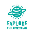 Učitaj sliku u galeriju Explore the Unknown - Naljepnica za zid dječje sobe