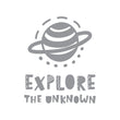 Učitaj sliku u galeriju Explore the Unknown - Naljepnica za zid dječje sobe