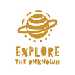 Učitaj sliku u galeriju Explore the Unknown - Naljepnica za zid dječje sobe