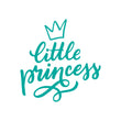 Učitaj sliku u galeriju Little Princess - Naljepnica za zid dječje sobe