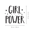 Učitaj sliku u galeriju Girl Power - Naljepnica za zid dječje sobe