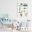 Učitaj sliku u galeriju HIA Kids - Winter Carnival Train - personalizirana ilustracija za dječju sobu