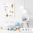 Učitaj sliku u galeriju HIA Kids - Purple Forest Orchestra - personalizirana ilustracija za dječju sobu