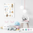 Učitaj sliku u galeriju HIA Kids - Blue Forest Orchestra - personalizirana ilustracija za dječju sobu