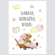 Učitaj sliku u galeriju Among the Clouds Set B - komplet ilustracija za dječju sobu, 3 kom.