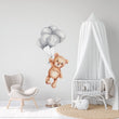Učitaj sliku u galeriju Flying Teddy - Naljepnica za zid dječje sobe