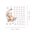 Učitaj sliku u galeriju Teddy and the Stars - Naljepnice za zid dječje sobe