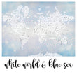 Učitaj sliku u galeriju White World & Blue Sea - Zidna Tapeta - Mural