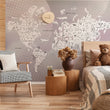 Učitaj sliku u galeriju White World & Pink Sea - Zidna Tapeta - Mural
