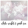 Učitaj sliku u galeriju White World & Pink Sea - Zidna Tapeta - Mural