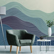 Učitaj sliku u galeriju Geo Blue Mountain - Zidna Tapeta - Mural