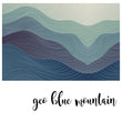 Učitaj sliku u galeriju Geo Blue Mountain - Zidna Tapeta - Mural