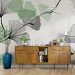 Učitaj sliku u galeriju Gentle Green Ginko - Zidna Tapeta - Mural