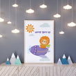Učitaj sliku u galeriju Never Give Up - ilustracija za dječju sobu