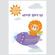 Učitaj sliku u galeriju Never Give Up - ilustracija za dječju sobu
