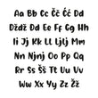 Učitaj sliku u galeriju Borna Alphabet - Medium - visina 20 cm