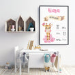 Učitaj sliku u galeriju HIA Kids - Pink Giraffe - personalizirana ilustracija