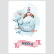 Učitaj sliku u galeriju HIA Kids - Blue Whale - personalizirana ilustracija