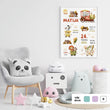 Učitaj sliku u galeriju HIA Kids - Autumn Carnival Train - personalizirana ilustracija za dječju sobu