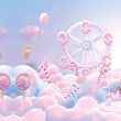 Učitaj sliku u galeriju *RASPRODAJA* Candy Carousel - Zidna Tapeta - 441,50x253 cm