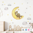 Učitaj sliku u galeriju Teddy's Moon Adventure @HIAWorkshop® - Naljepnice za zid dječje sobe