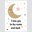 Učitaj sliku u galeriju Sleepy Princess - komplet ilustracija za dječju sobu, 3 kom.