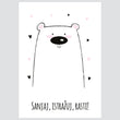 Učitaj sliku u galeriju Ilustracija Za Dječju Sobu - Bear - Ilustracija Za Dječju Sobu