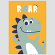 Učitaj sliku u galeriju Komplet Ilustracija Za Dječju Sobu - Dinosaur Roar - Komplet Ilustracija Za Dječju Sobu, 3 Kom.