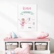 Učitaj sliku u galeriju Fairy Tale Pink @HIAWorkshop® - personalizirana ilustracija za dječju sobu