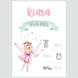Učitaj sliku u galeriju Fairy Tale Pink @HIAWorkshop® - personalizirana ilustracija za dječju sobu