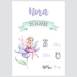 Učitaj sliku u galeriju Fairy Tale Purple @HIAWorkshop® - personalizirana ilustracija za dječju sobu