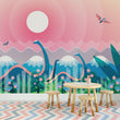 Učitaj sliku u galeriju Magical Dino Land - Zidna Tapeta za dječju sobu - Mural
