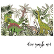 Učitaj sliku u galeriju Dino Jungle No 4 - Zidna Tapeta za dječju sobu - Mural