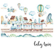 Učitaj sliku u galeriju Zidna Tapeta Za Dječju Sobu - Mural - Baby Train Zidna Tapeta - Mural