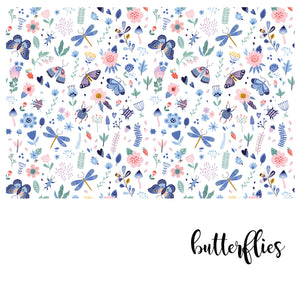 Butterflies - Zidna tapeta za dječju sobu - Pattern