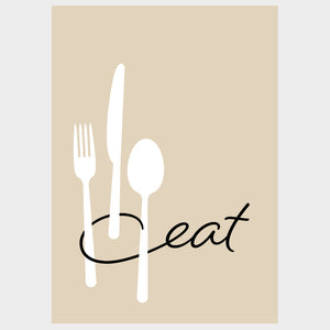 Eat, Drink, Love - Green - Posteri (bez okvira) ili Slike Na Platnu (spremne za na zid)