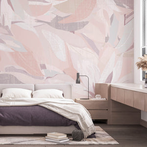Blush Petals - Zidna Tapeta - Mural