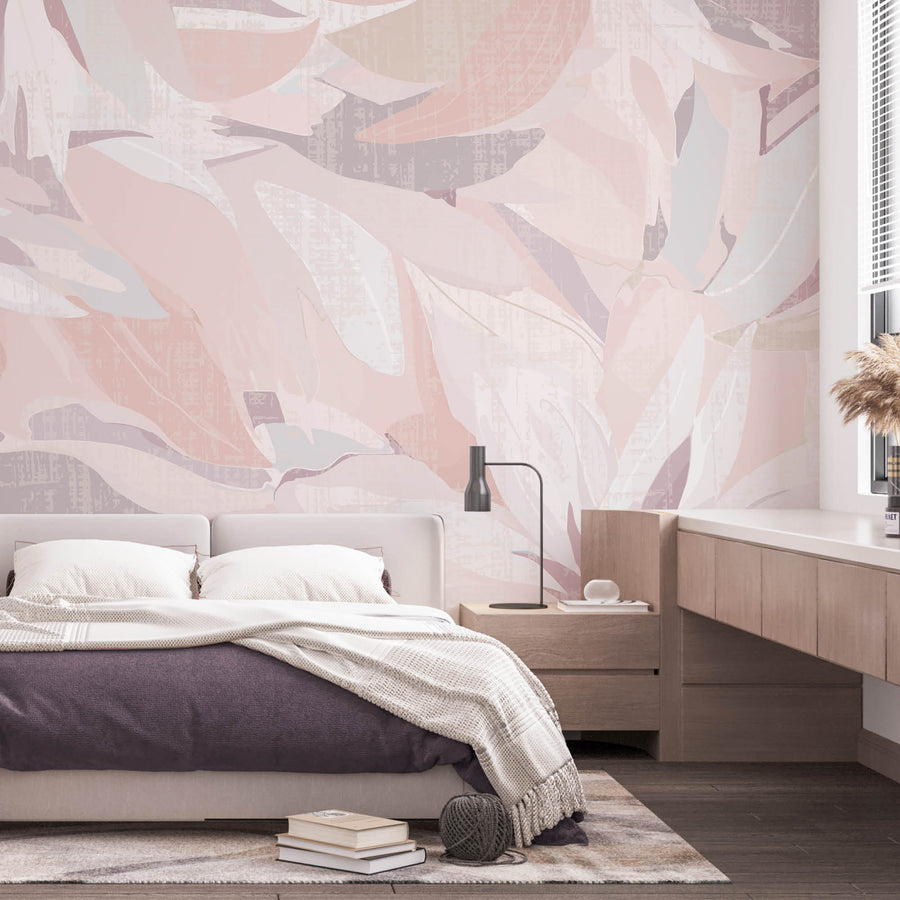 Blush Petals - Zidna Tapeta - Mural