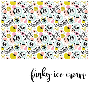 Funky Ice Cream - Zidna tapeta - Pattern