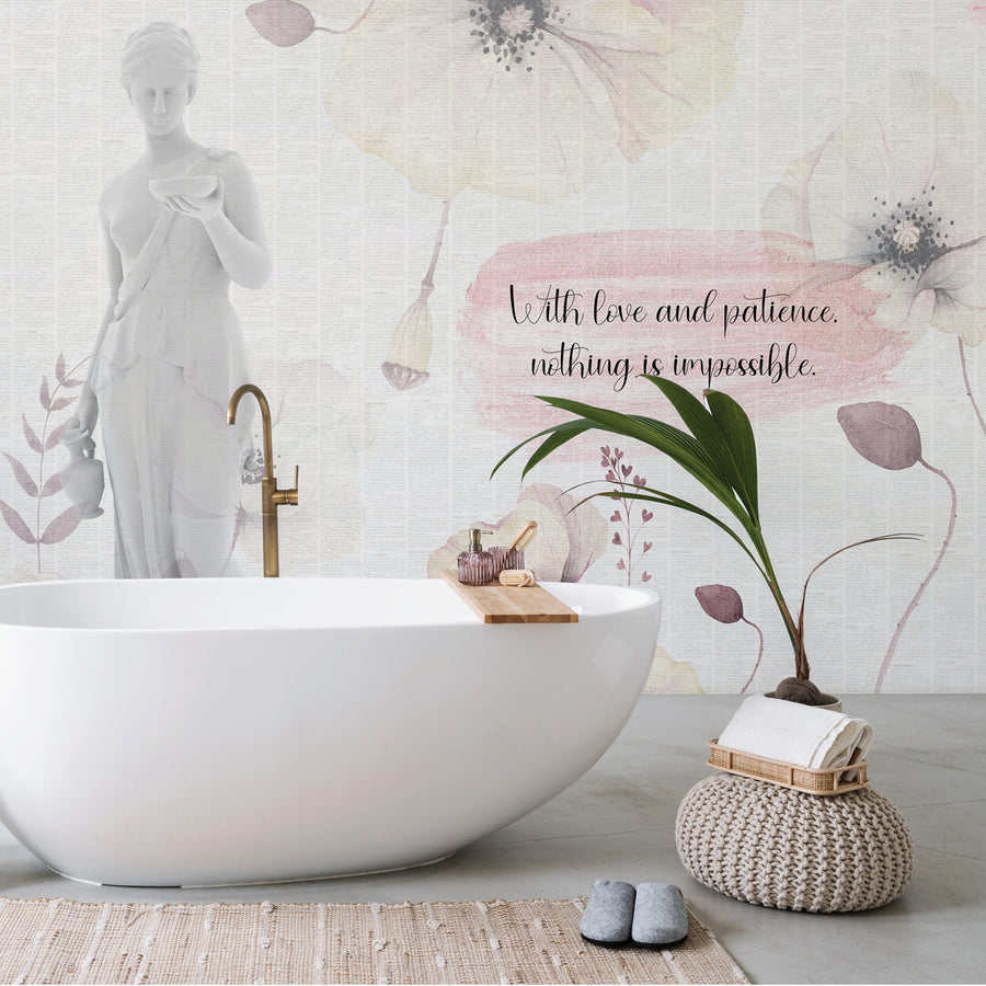 Love and Patience - Zidna Tapeta - Mural