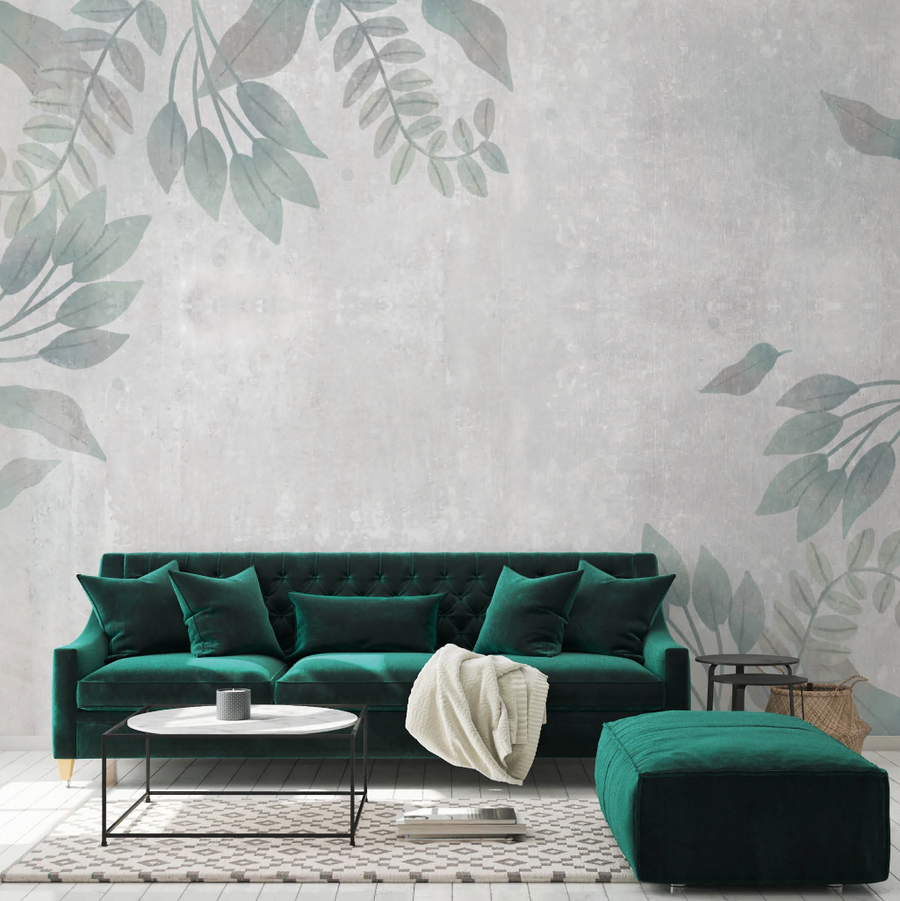 *RASPRODAJA* Botanic Concrete - Zidna tapeta 155x85 cm