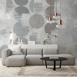 Circle Impressions - Zidna Tapeta - Mural