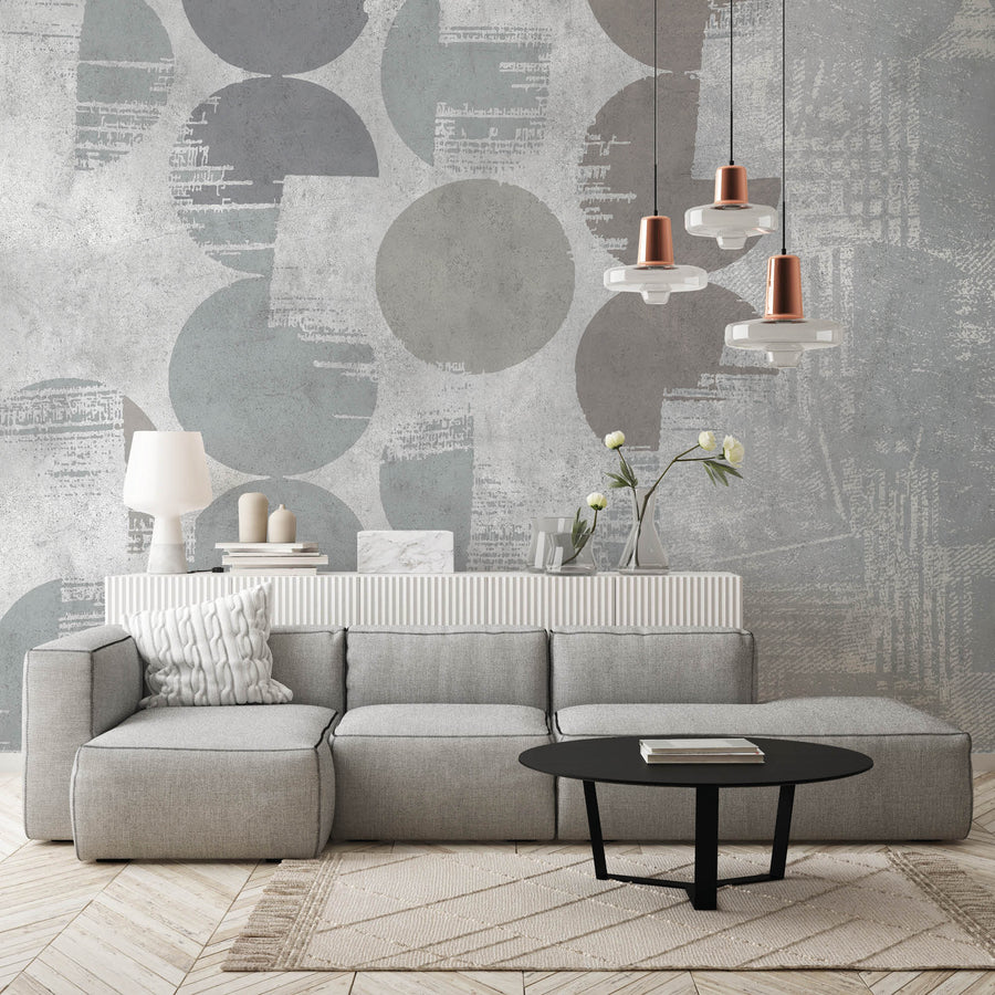 Circle Impressions - Zidna Tapeta - Mural